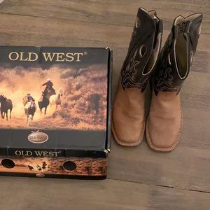 Old West Boots-Boys Youth Size 4